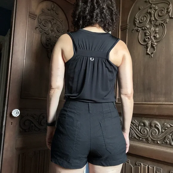 All Saints Viscose Tessa Black Sleeveless Top Size 4 - Picture 8 of 15